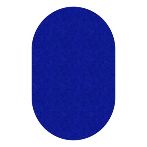 Healthy Living Solid Color Rug - Oval (7' 6" W x 12' L) - Royal Blue