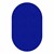 Healthy Living Solid Color Rug - Oval (7' 6" W x 12' L) - Royal Blue