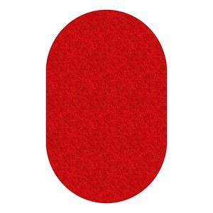 Healthy Living Solid Color Rug - Oval (7' 6" W x 12' L) - Red