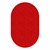 Healthy Living Solid Color Rug - Oval (7' 6" W x 12' L) - Red