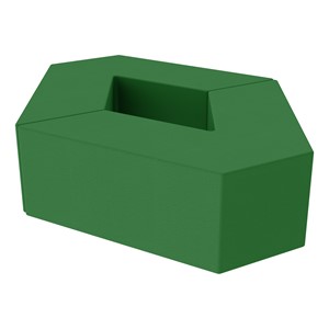 Foam Soft Seating Set - Diamond Pack 12" Seat Height (Set of Two V-Shape) - Green