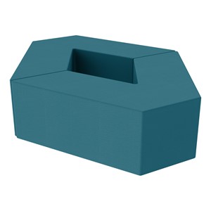 Foam Soft Seating Set - Diamond Pack 12" Seat Height (Set of Two V-Shape) - Teal
