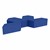 Foam Soft Seating Set - Three Pack V-Shape - 12" Seat Height (Set of Three V-Shape) - Blue
