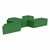 Foam Soft Seating Set - Three Pack V-Shape - 12" Seat Height (Set of Three V-Shape) - Green