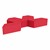 Foam Soft Seating Set - Three Pack V-Shape - 12" Seat Height (Set of Three V-Shape) - Red