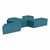Foam Soft Seating Set - Three Pack V-Shape - 12" Seat Height (Set of Three V-Shape) - Teal