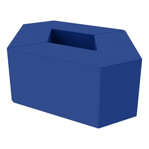 Foam Soft Seating Set - Diamond Pack (Set of Two 16" H V-Shape) - Blue