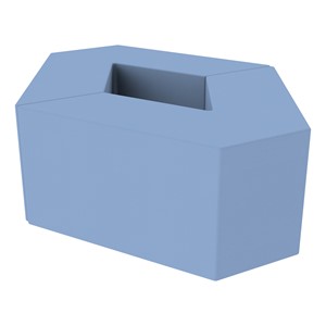 Foam Soft Seating Set - Diamond Pack 16" Seat Height (Set of Two V-Shape) - Powder Blue