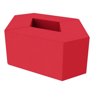 Foam Soft Seating Set - Diamond Pack (Set of Two 16" H V-Shape) - Red