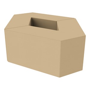 Foam Soft Seating Set - Diamond Pack 16" Seat Height (Set of Two V-Shape) - Sand