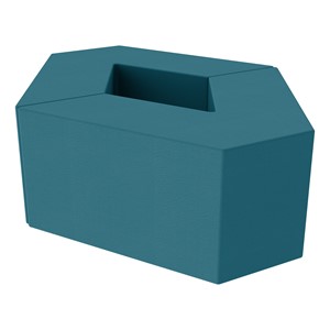 Foam Soft Seating Set - Diamond Pack (Set of Two 16" H V-Shape) - Teal