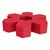 Foam Soft Seating Set - Single Height Asterisk Shape (16" H) - Red