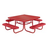 Square Portable Preschool Outdoor Picnic Table