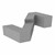 Foam Soft Seating Set - Mixed Height ZigZag (One 12" H & One 16" H V-Shape) - Gray