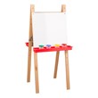 Two-Sided Wooden Adjustable Easel w/ Markerboard