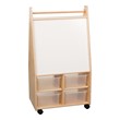 Mobile Magnetic Art Center w/ Clear Trays - Assembled