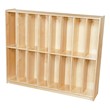 Wooden 16-Section Locker Unit - Assembled