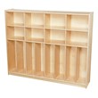 Wooden Eight-Section Locker Unit - Assembled (12" D x 59 3/4" W x 49" H)