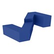 Foam Soft Seating Set - Mixed Height ZigZag (One 12" H & One 16" H V-Shape)