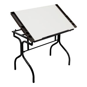 Folding Craft Station w/ Wood Top