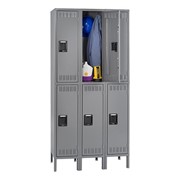 Three-Wide Double-Tier School Locker