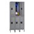Three-Wide Double-Tier School Locker w/ Legs - Shown in medium gray