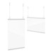 Hanging Clear Shield Set, 2 sizes shown