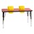 Two-Seat Adjustable-Height Toddler Table