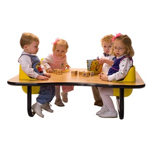 Four-Seat Toddler Table - Traditional (14" H)