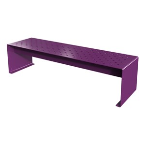 Pasedena Collection Straight Bench (6' L) - Purple