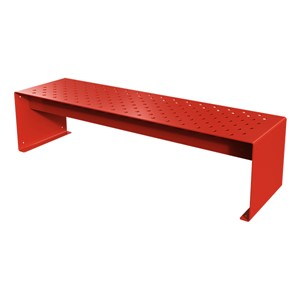 Pasedena Collection Straight Bench (6' L) - Red
