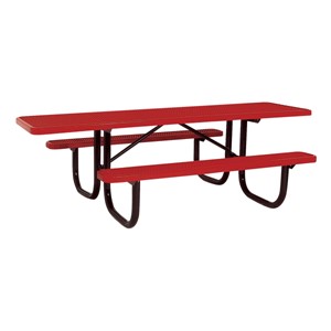 ADA Rectangle Heavy-Duty Picnic Table w/ Round Perforation