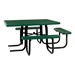 ADA Square Heavy-Duty Picnic Table w/ Diamond Expanded Metal