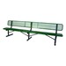 940 Series Bench - Diamond Expanded Metal - Inground Mount (10' L)