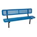 940 Series Bench - Round Perforation - Inground Mount