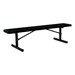 942 Series Park Bench - Shown w/ diamond expanded metal & portable base