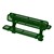 Bollard 961 Series Double-Sided Bench - Round Perforation w/ Surface Mount (8' L)