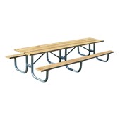 Wood Rectangle Portable Shelter Picnic Table