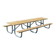 Wood Rectangle Portable Shelter Picnic Table