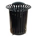 Lexington Outdoor Trash Can w/ Lid & Liner - Rain Bonnet Top