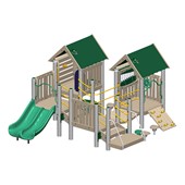 Hamlet Play Structure with Natural Colors