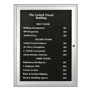 Magnetic Strip Directory Board with Black Color Strip