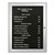 Magnetic Strip Directory Board with Black Color Strip