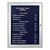 Magnetic Strip Directory Board with Blue Color Strip