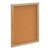 Enclosed Bulletin Board w/ One Door & Solid Oak Frame - Indoor Use