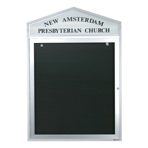 Cathedral Outdoor Letterboard w/ Header