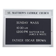 Outdoor Letterboard w/ Header
