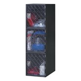 Secure View One-Wide Triple-Tier Clear Door Lockers