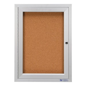 Enclosed Bulletin Board w/ One Door