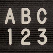Helvetica Letter Sprue Set